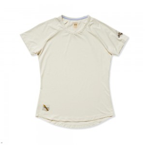 White Tracksmith Twilight Women's Tee | USGBK-4329