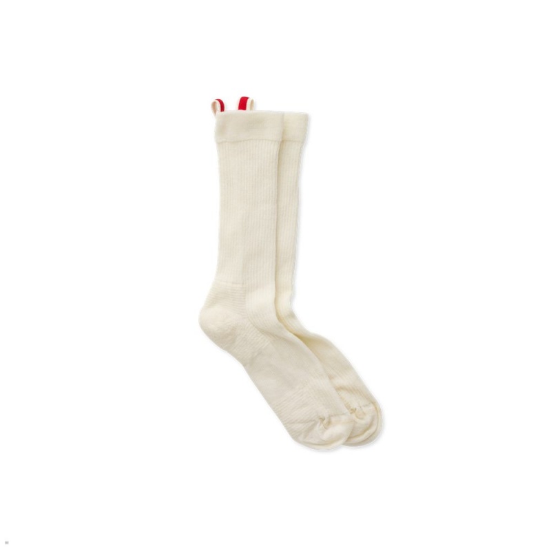 Beige Tracksmith Daily Crew Sock | IJFDA-3952