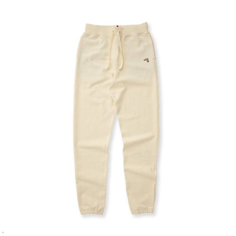 Beige Tracksmith Trackhouse Men\'s Sweatpants | CWDNF-0789