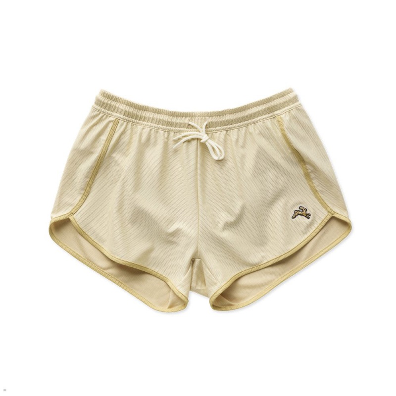 Beige Tracksmith Van Cortlandt Women\'s Shorts | PXCDE-5920