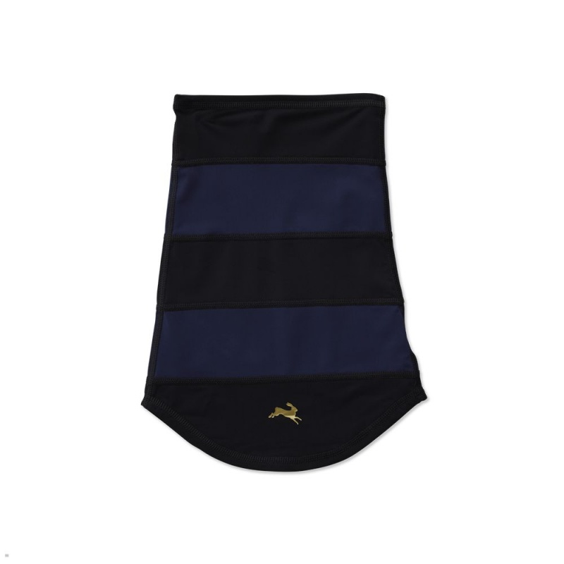 Black Navy Tracksmith Inverno Neck Warmer | CXNGL-6071