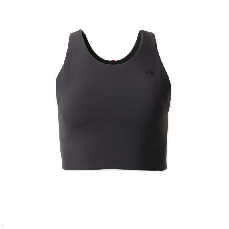 Black Tracksmith Turnover Crop Women\'s Tops | ZJUIP-1783