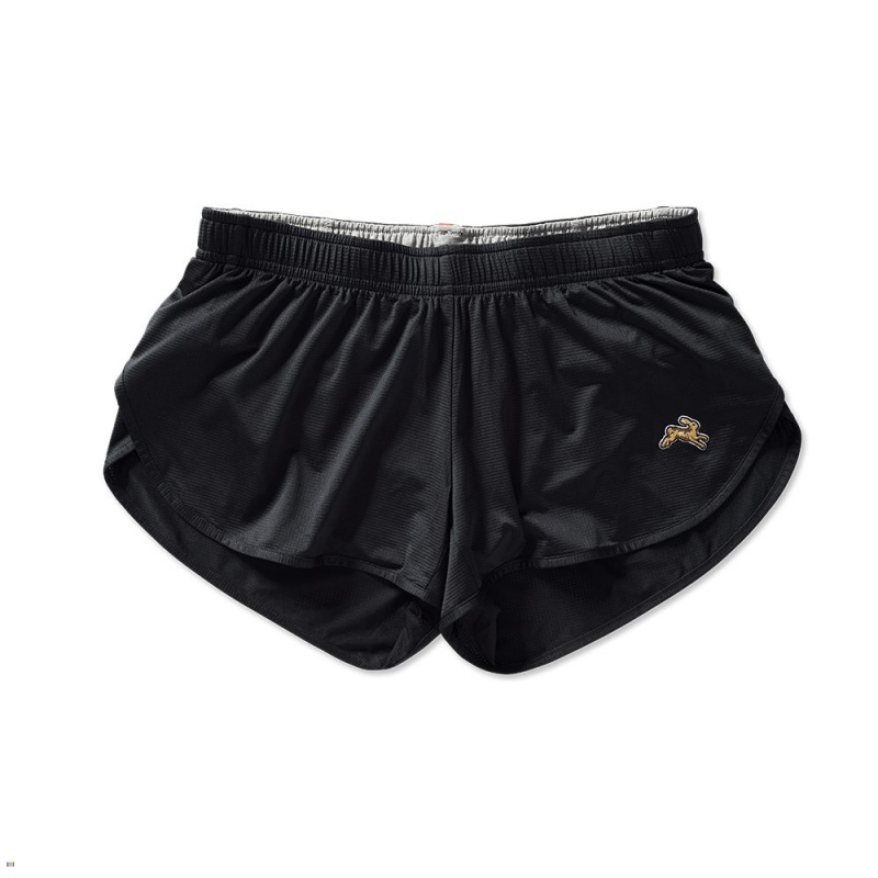 Black Tracksmith Twilight Split Women\'s Shorts | QZPYB-5904