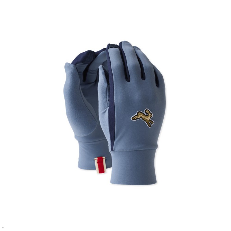 Blue Navy Tracksmith Inverno Gloves | AYSIU-2759