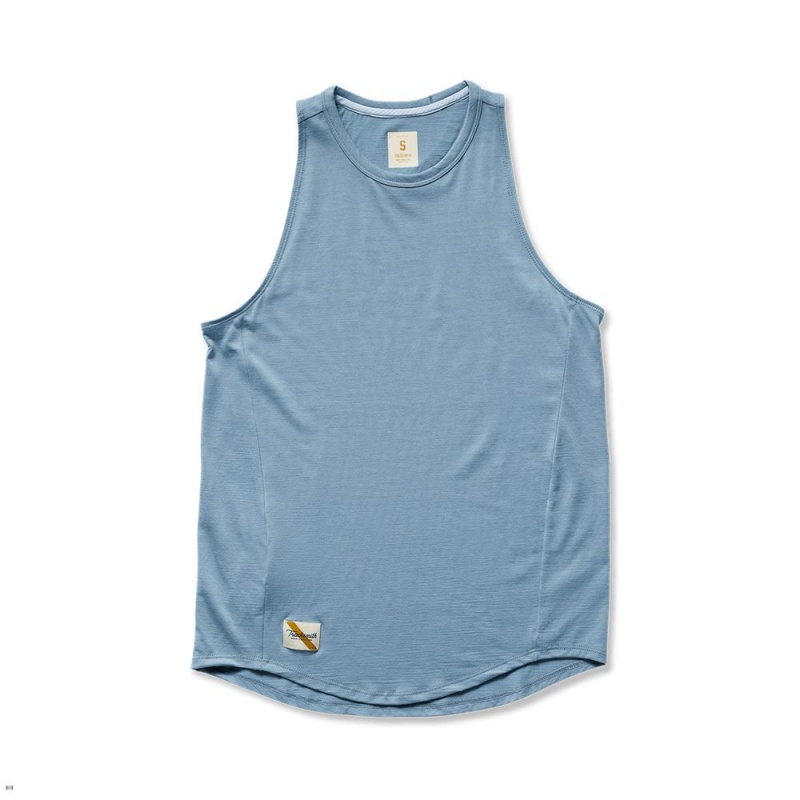 Blue Tracksmith Harrier Women\'s Tank | ZETGN-3420