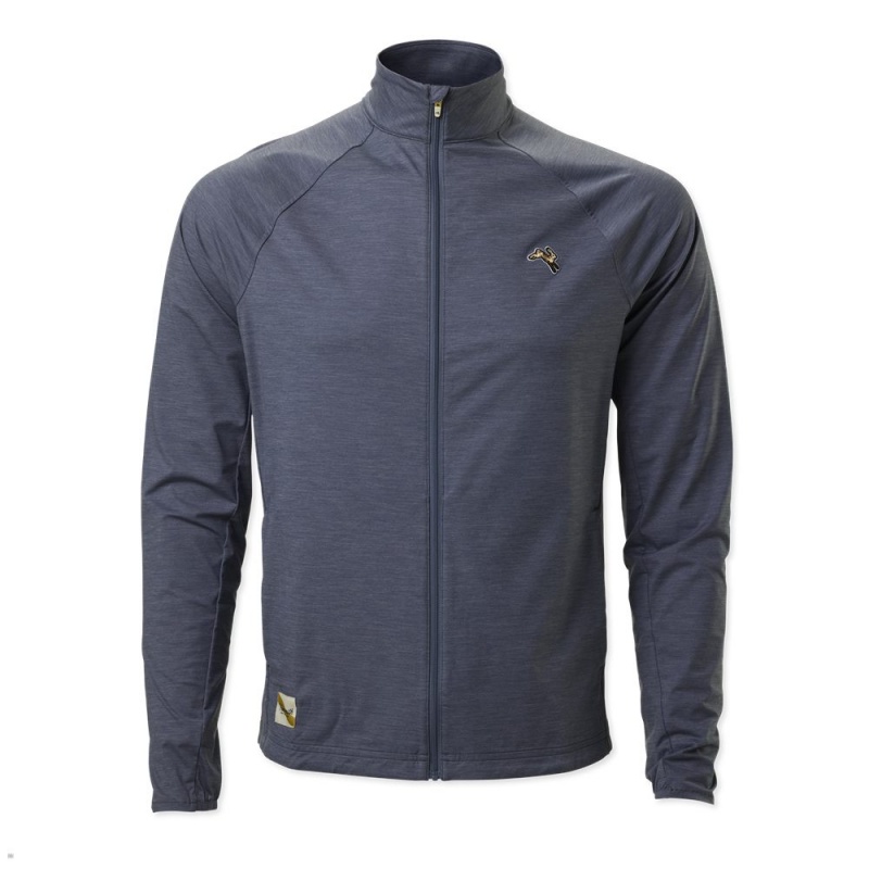 Blue Tracksmith Session Men\'s Jacket | KFRBI-0214