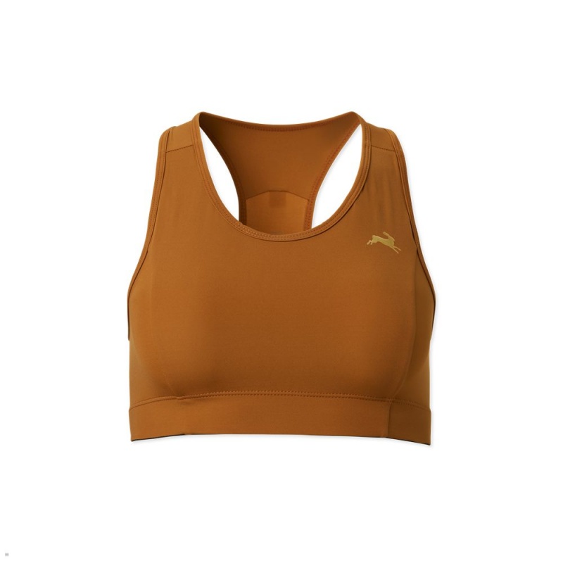 Brown Tracksmith Allston Women\'s Bra | HWGZQ-5613