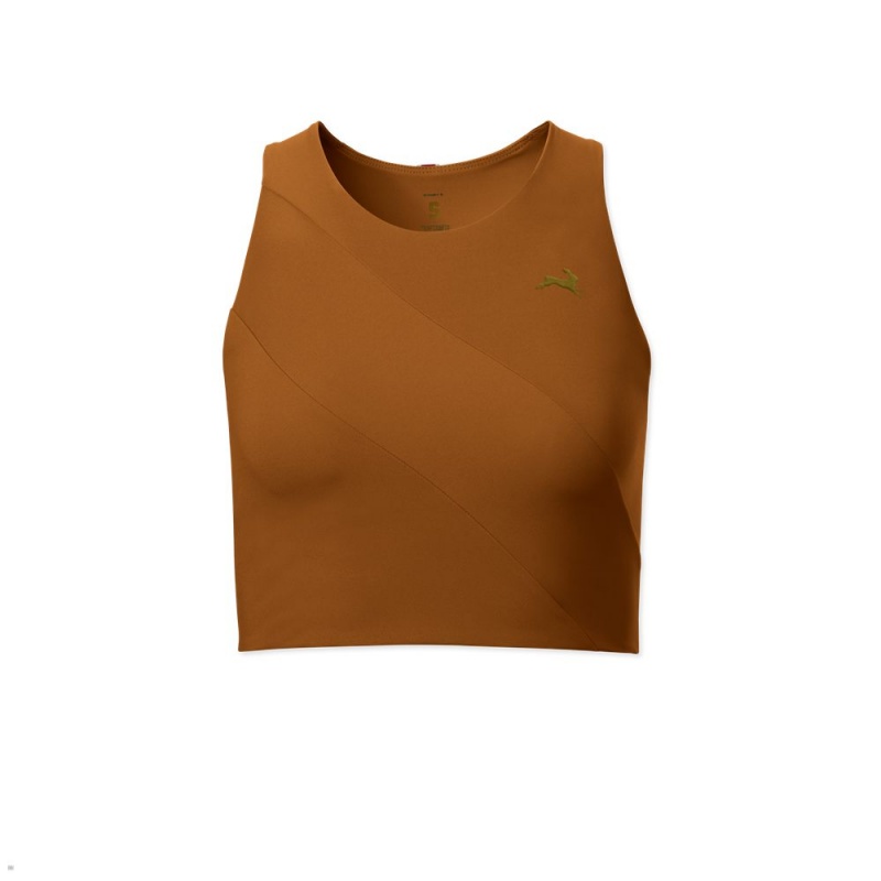 Brown Tracksmith Bell Lap Women\'s Tops | ZIMAO-4629