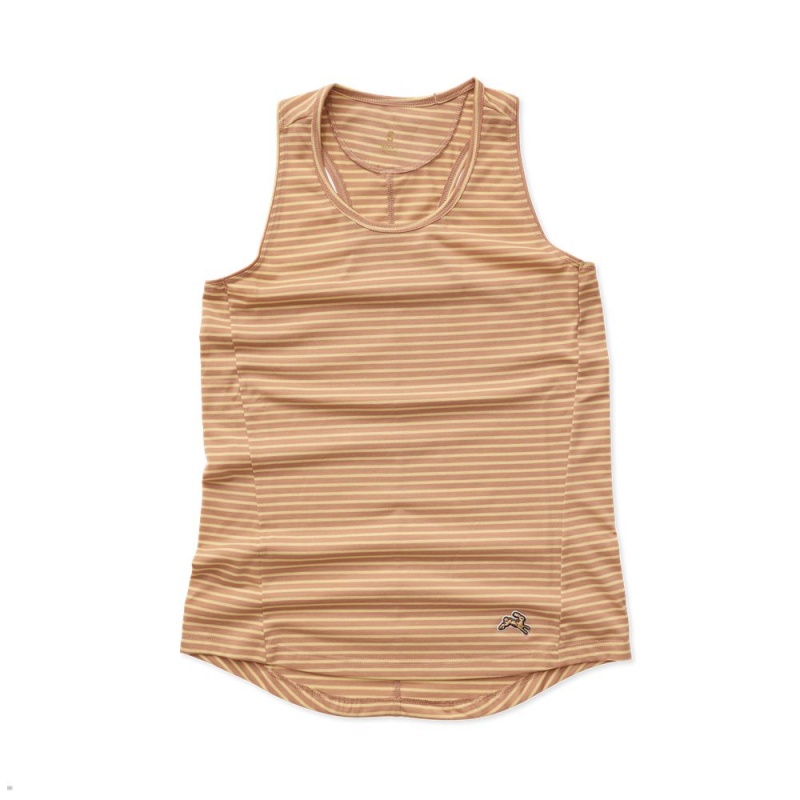 Brown Tracksmith Horizon Women\'s Tank | LHRQK-0651