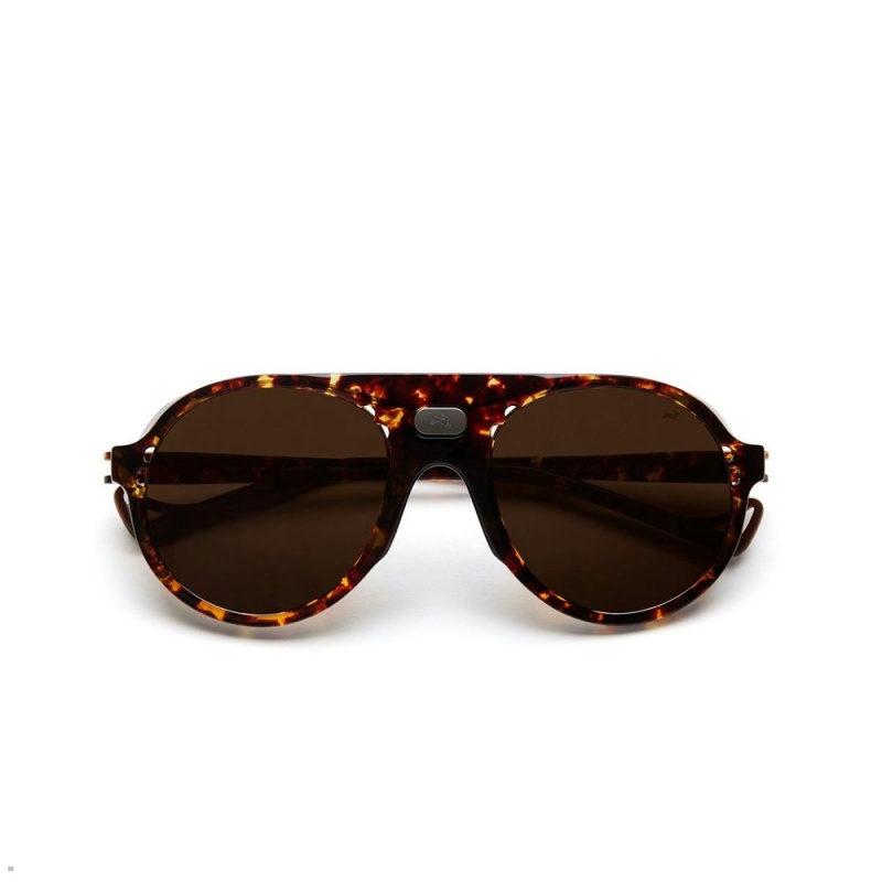 Brown Tracksmith Kazu Tourer Sunglasses | RUMJO-2957