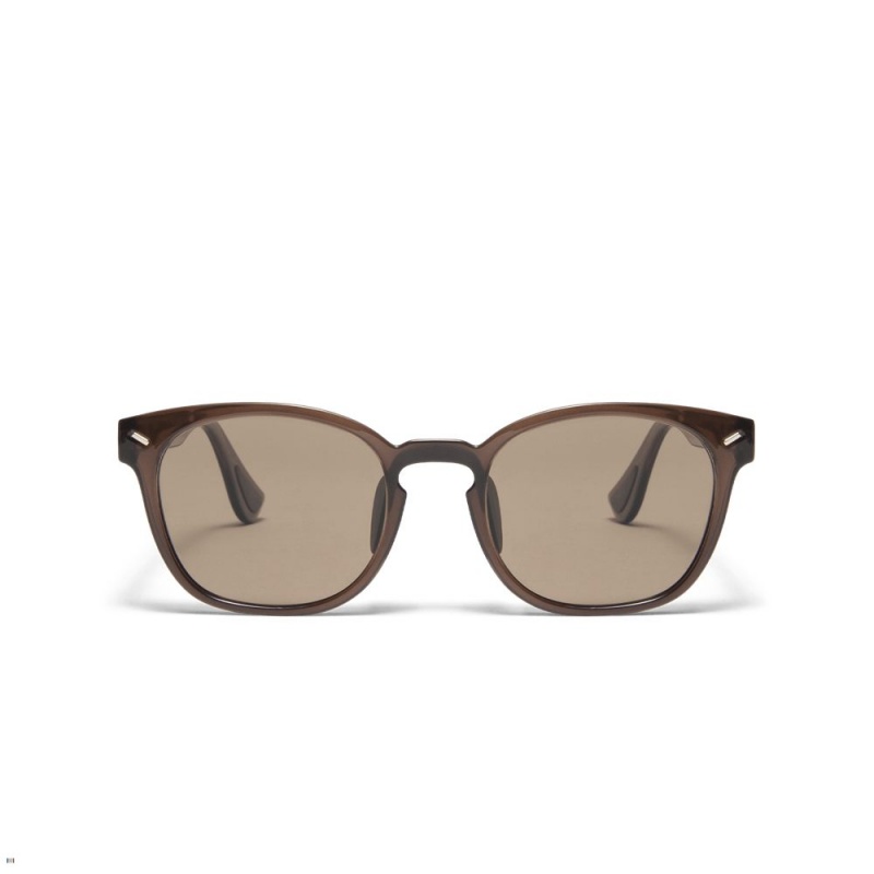 Brown Tracksmith The Charles Sunglasses | YURMI-1604