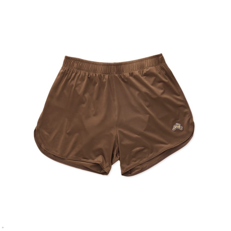 Brown Tracksmith Twilight Women\'s Shorts | KGFMH-4689