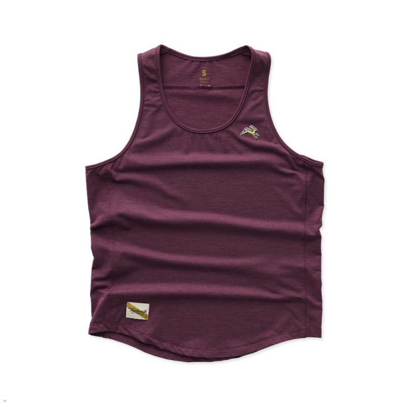 Burgundy Tracksmith Session Women\'s Tank | ZBVPO-5462