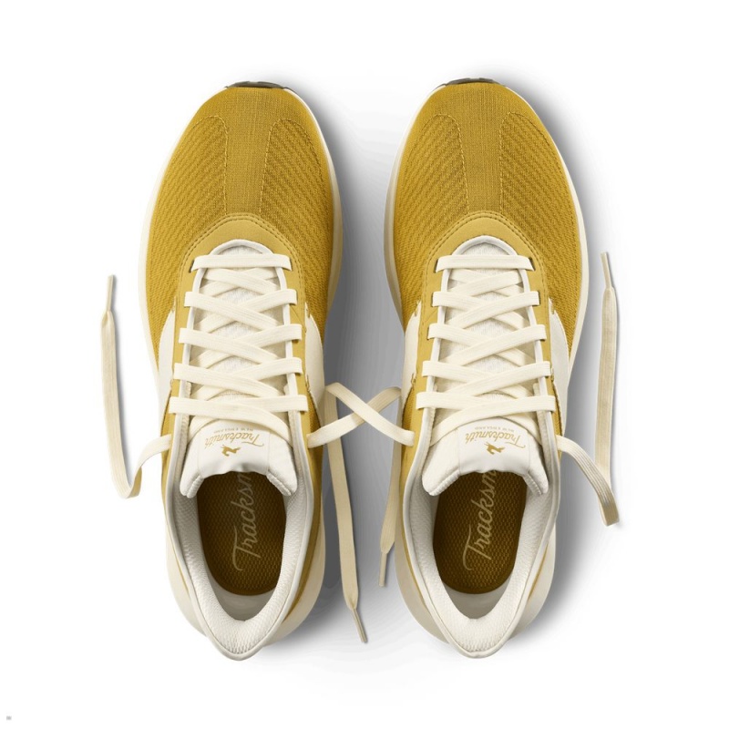 Gold White Tracksmith Eliot Runner Men's Shoes | ILKXE-2175