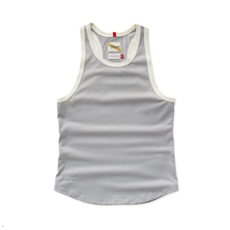 Grey Tracksmith Run Cannonball Run Women\'s Tank | SNIXG-8074