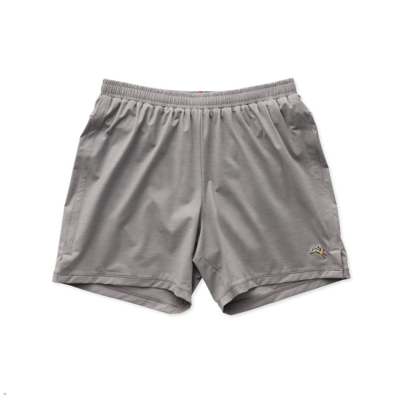 Grey Tracksmith Session Men\'s Shorts | XOHNL-1394