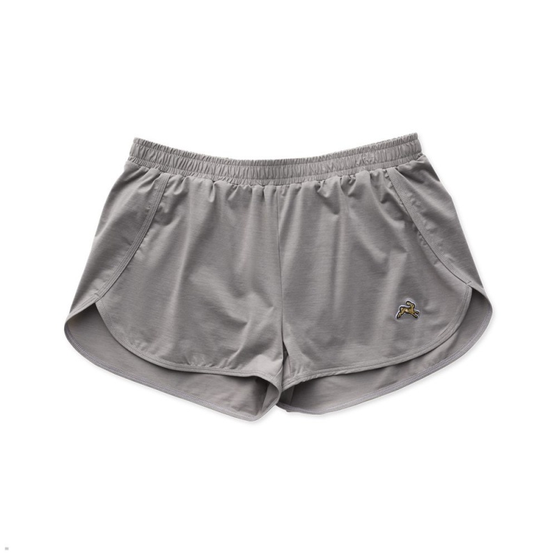 Grey Tracksmith Session Women\'s Shorts | PEOVQ-2376