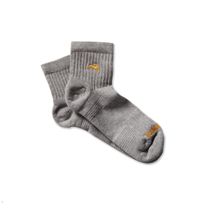 Grey Tracksmith Trackhouse Crew Sock | CHBVI-8963