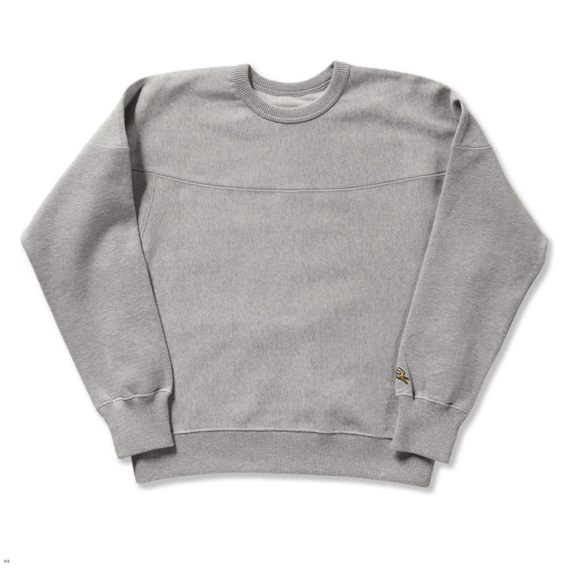 Grey Tracksmith Trackhouse Crew Women\'s Sweatshirt | AMSUE-0452