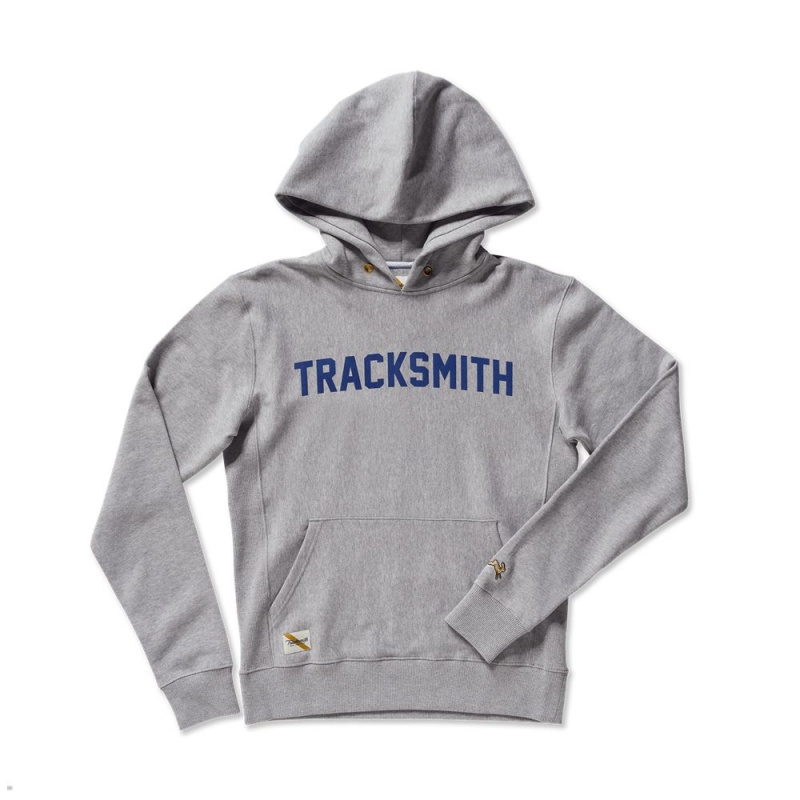 Grey Tracksmith Trackhouse Men\'s Sweatshirt | HRKIO-8523