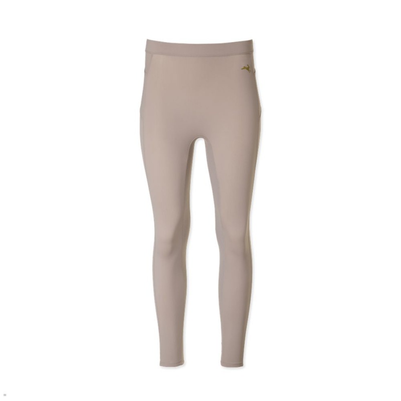 Grey Tracksmith Turnover Crop Women\'s Tights | SMNQD-9748