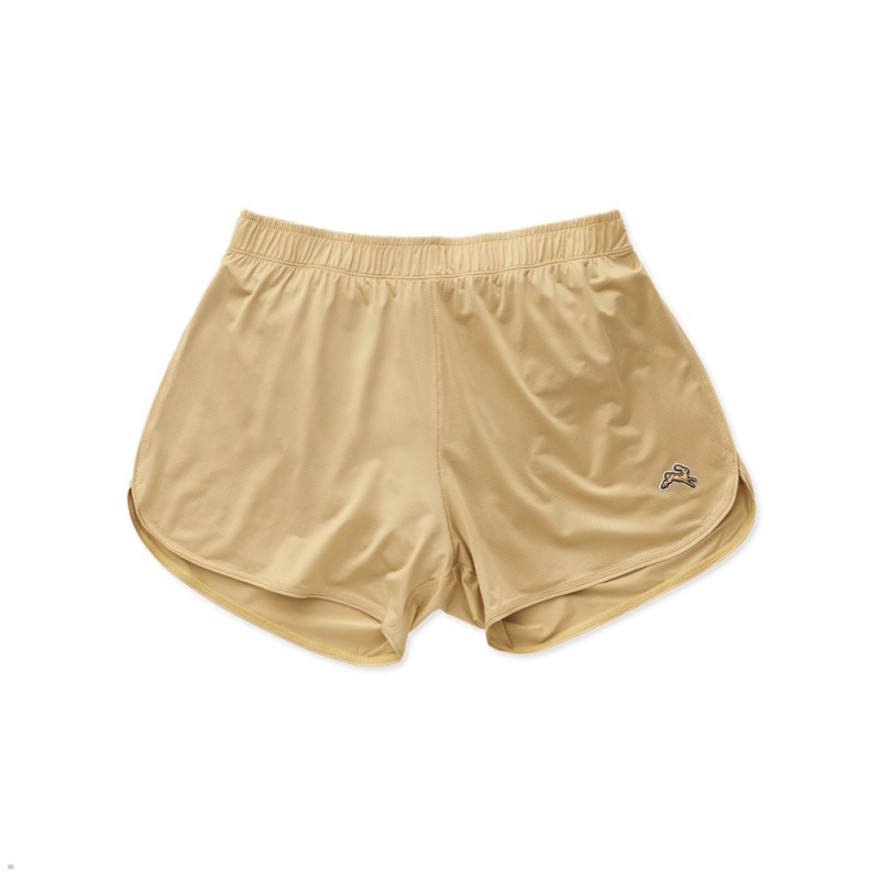 Khaki Tracksmith Twilight Women\'s Shorts | JXDOE-6073