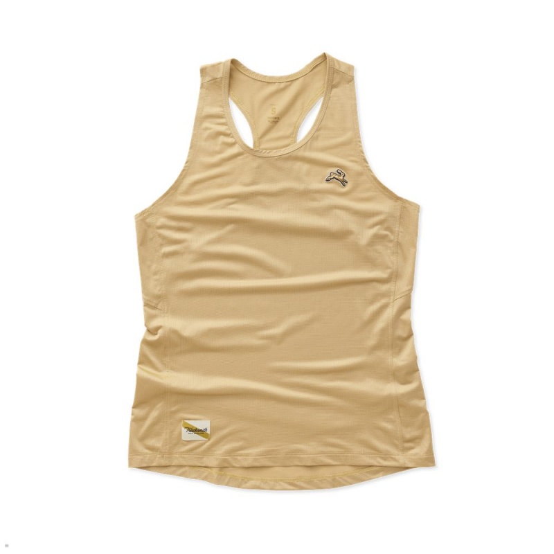 Khaki Tracksmith Twilight Women\'s Tank | RUFVY-4697