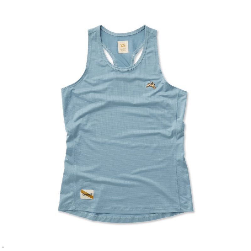 Light Blue Tracksmith Twilight Women\'s Tank | SEGTU-3829