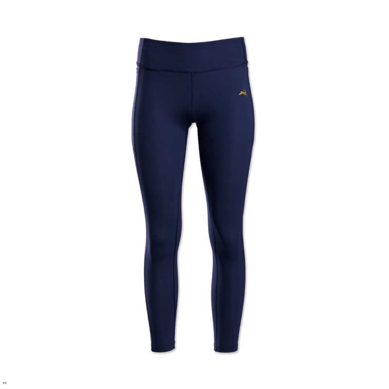 Navy Tracksmith Allston Women\'s Tights | UEPHA-8406