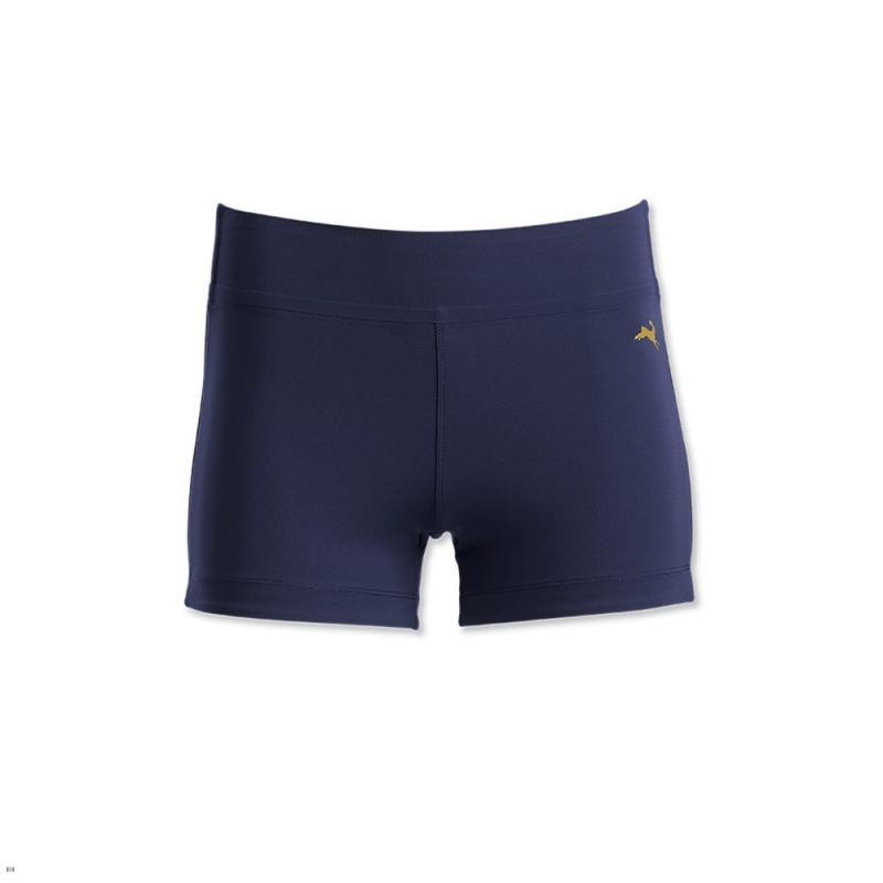 Navy Tracksmith Bell Lap Women\'s Shorts | KHBNM-9532