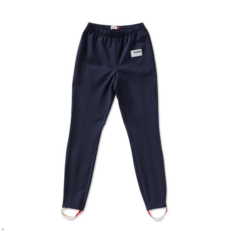 Navy Tracksmith Bislett Women\'s Pants | SNTAH-6147