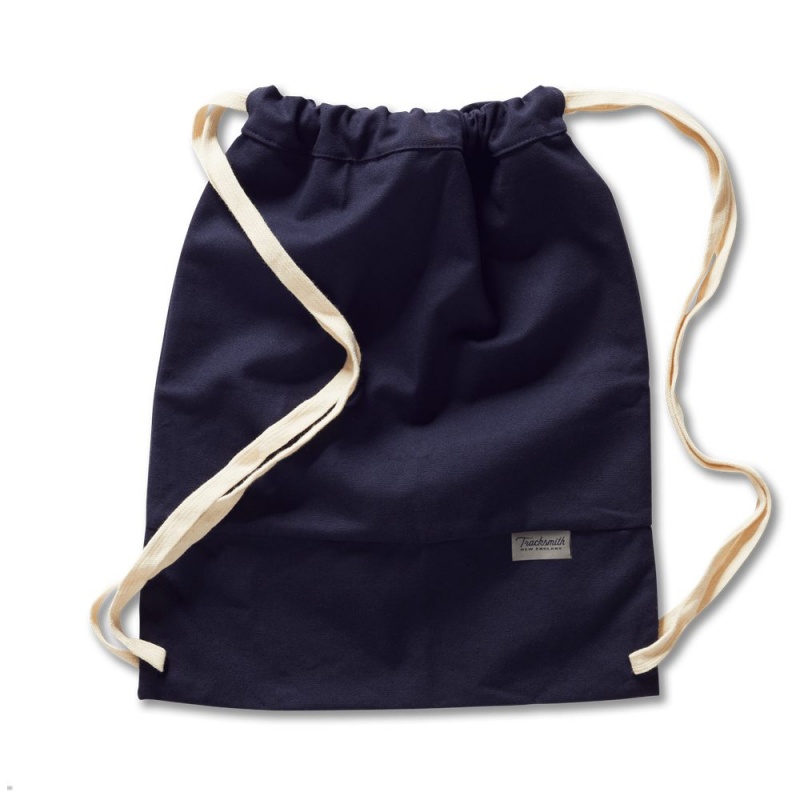 Navy Tracksmith Canvas Spike Bags | YVALO-8504