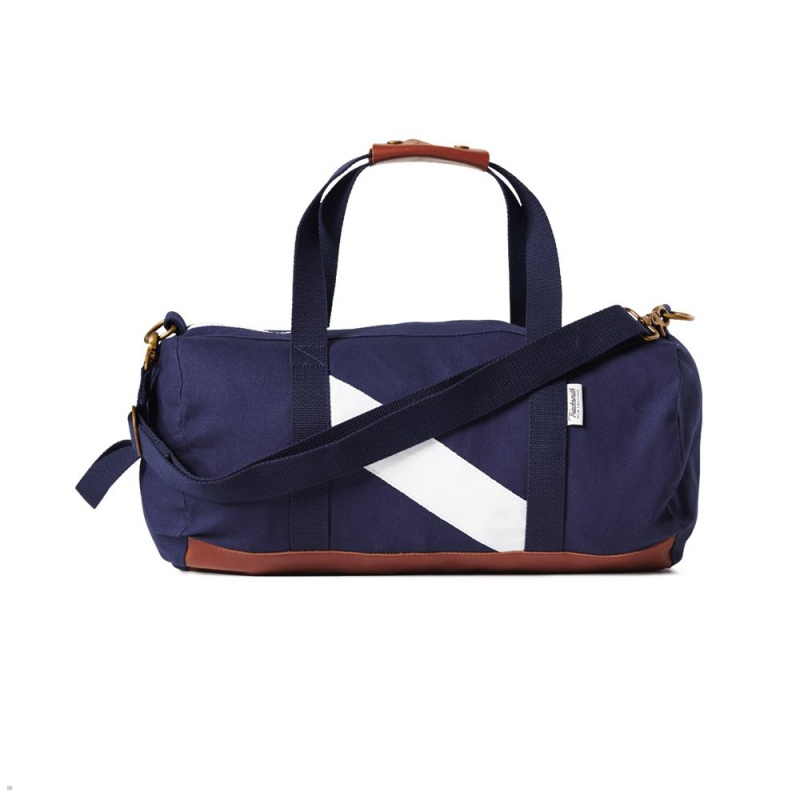 Navy Tracksmith Club Duffel Bags | GPNTV-7012