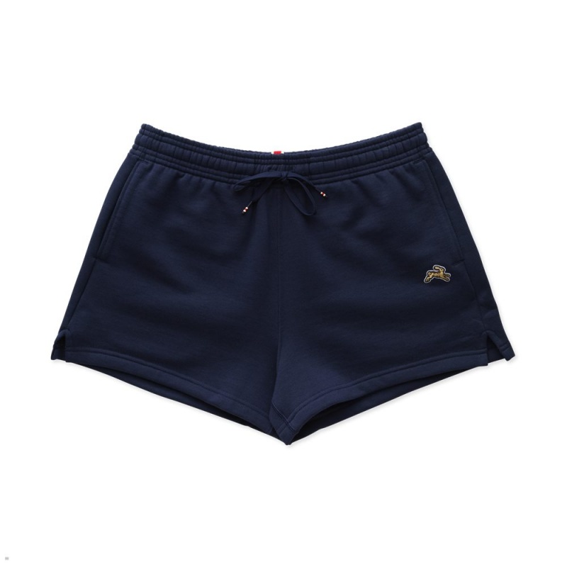 Navy Tracksmith Trackhouse Women\'s Shorts | ESMVR-9238