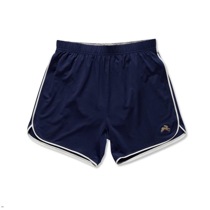 Navy Tracksmith Twilight Men\'s Shorts | QLXEN-8203