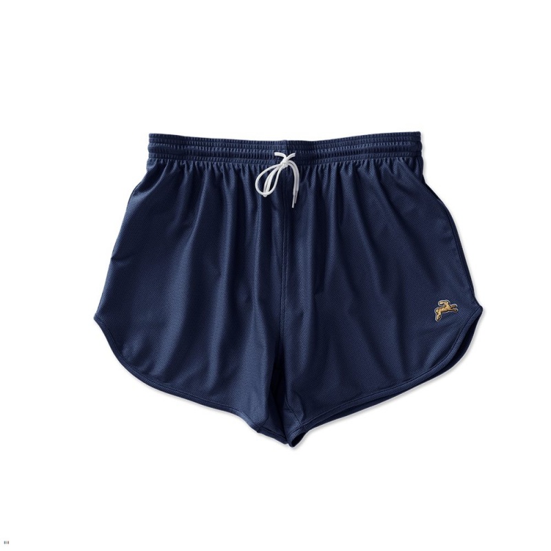 Navy Tracksmith Van Cortlandt Grand Women\'s Shorts | NOBES-1259