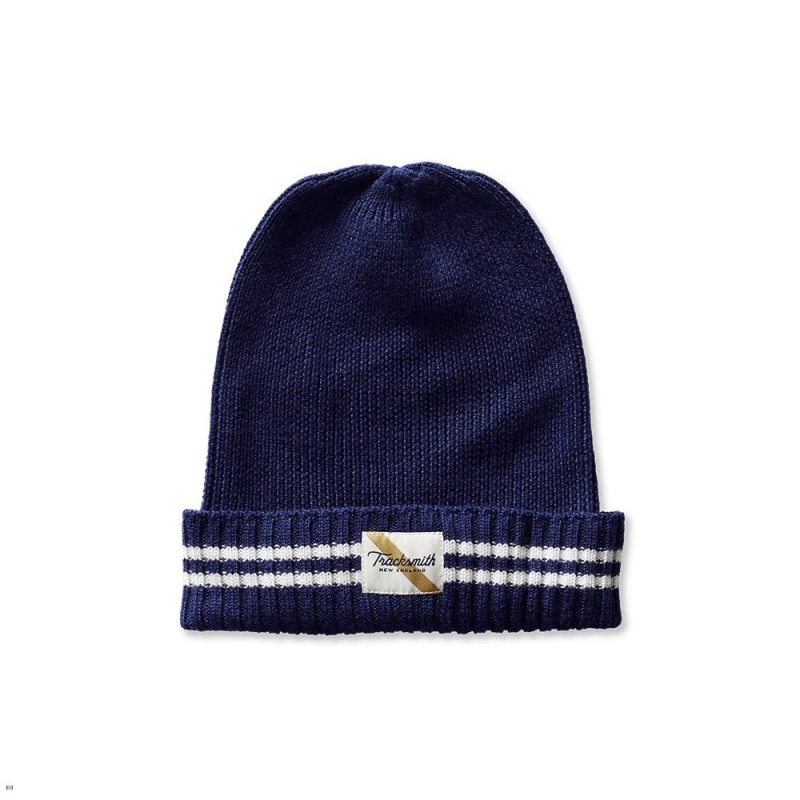 Navy Tracksmith Varsity Runner\'s Caps | PQWUN-8635