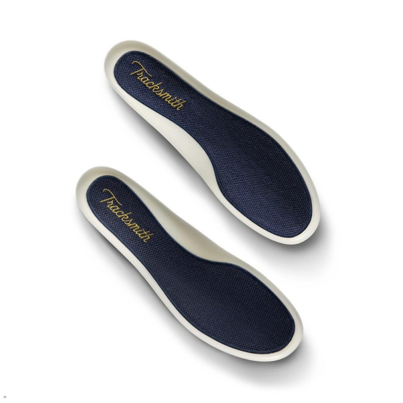 Navy White Tracksmith Eliot Runner Women's Shoes | KFMSL-0625