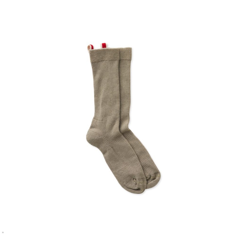 Olive Tracksmith Daily Crew Sock | CERTH-5284