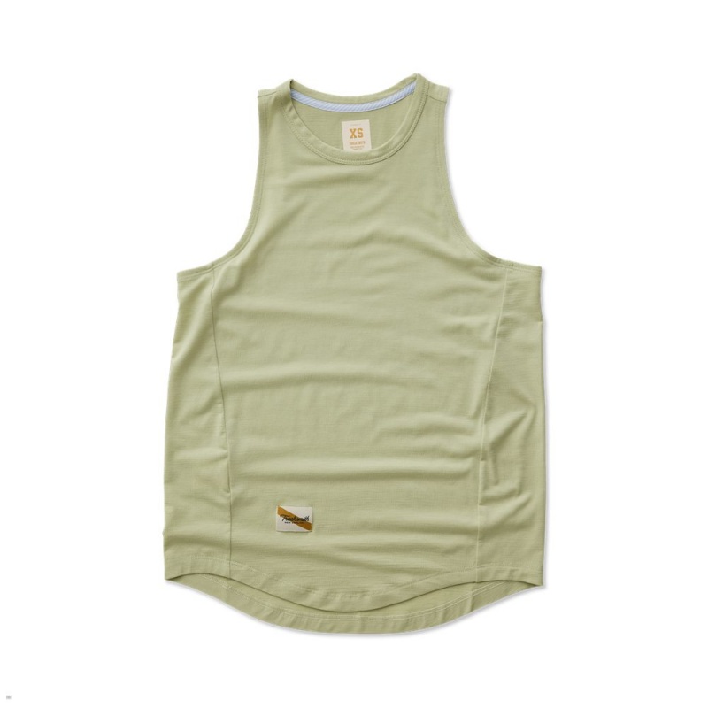 Olive Tracksmith Harrier Women\'s Tank | HSCGR-6983