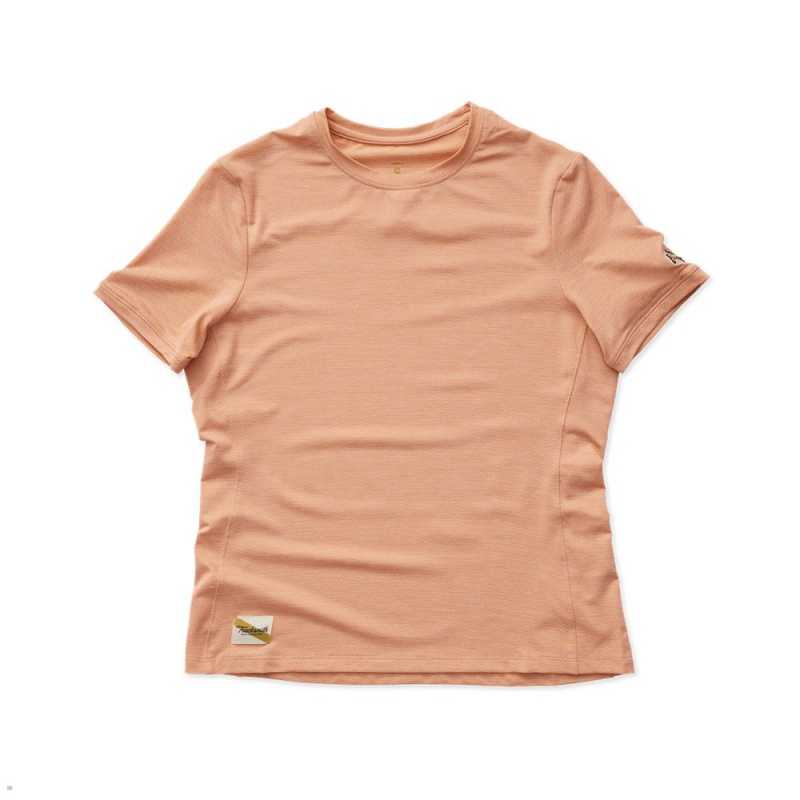 Orange Tracksmith Session Women\'s Tee | LKMAP-8730