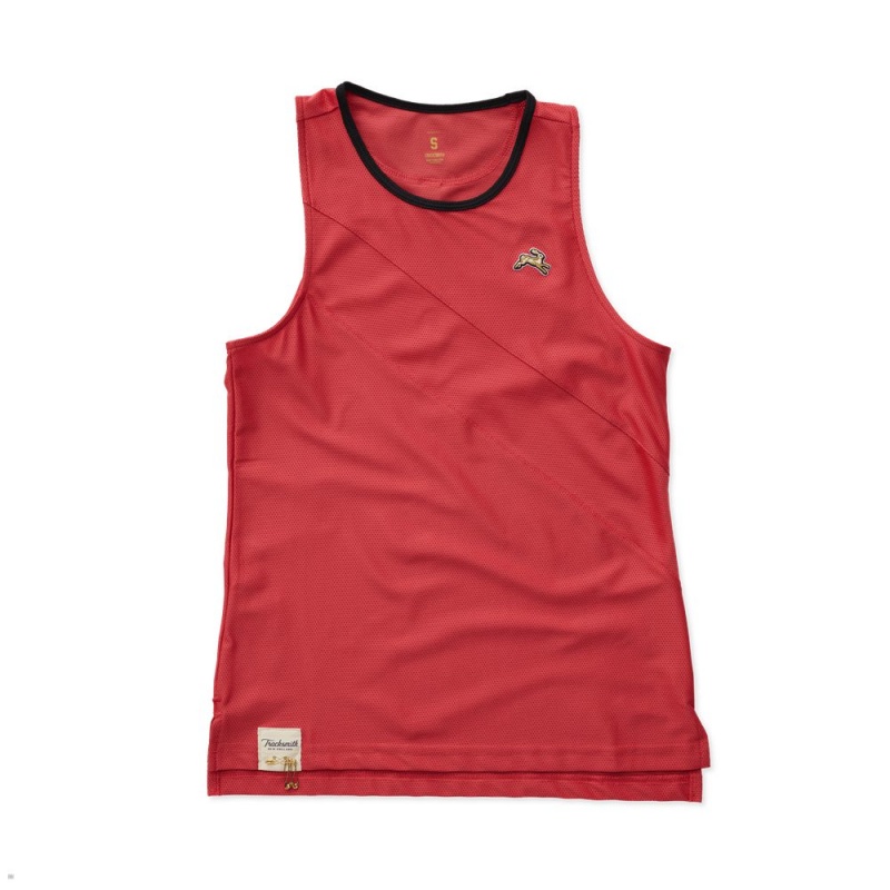 Red Tracksmith Van Cortlandt Women\'s Singlet | WUGIP-9760