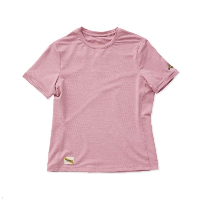 Rose Tracksmith Session Women\'s Tee | TFWOG-6538