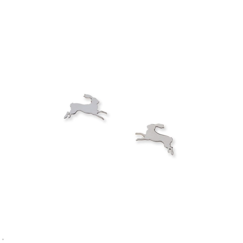 Silver Tracksmith Eliot Earrings Jewelry | SFRZL-2408