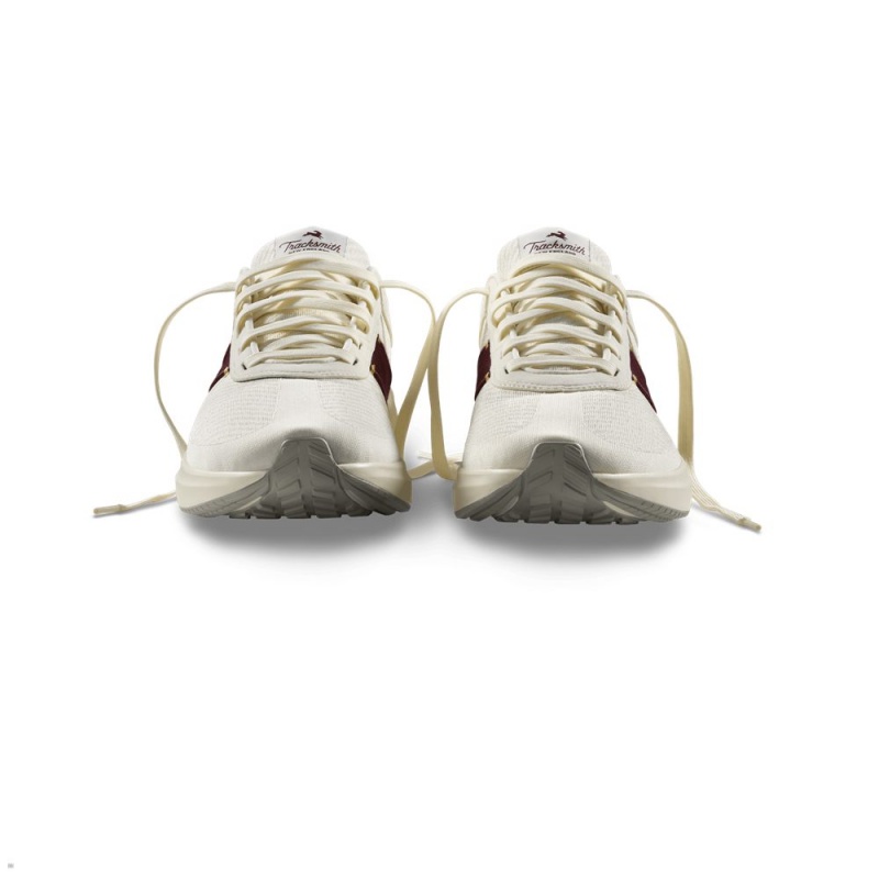 White Burgundy Tracksmith Eliot Runner Men's Shoes | XTYBE-9260