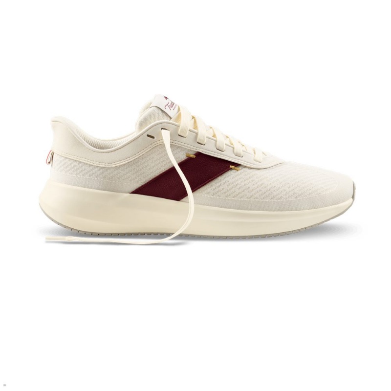 White Burgundy Tracksmith Eliot Runner Men's Shoes | XTYBE-9260