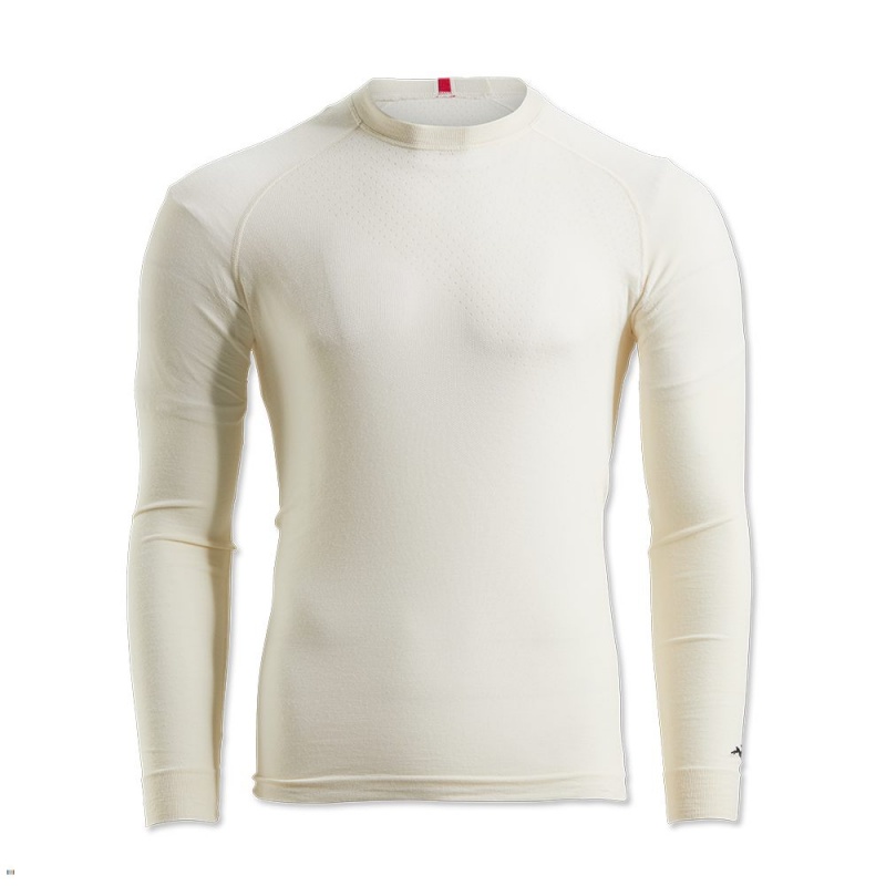 White Tracksmith Brighton Men\'s Base Layer | GFDKM-4278