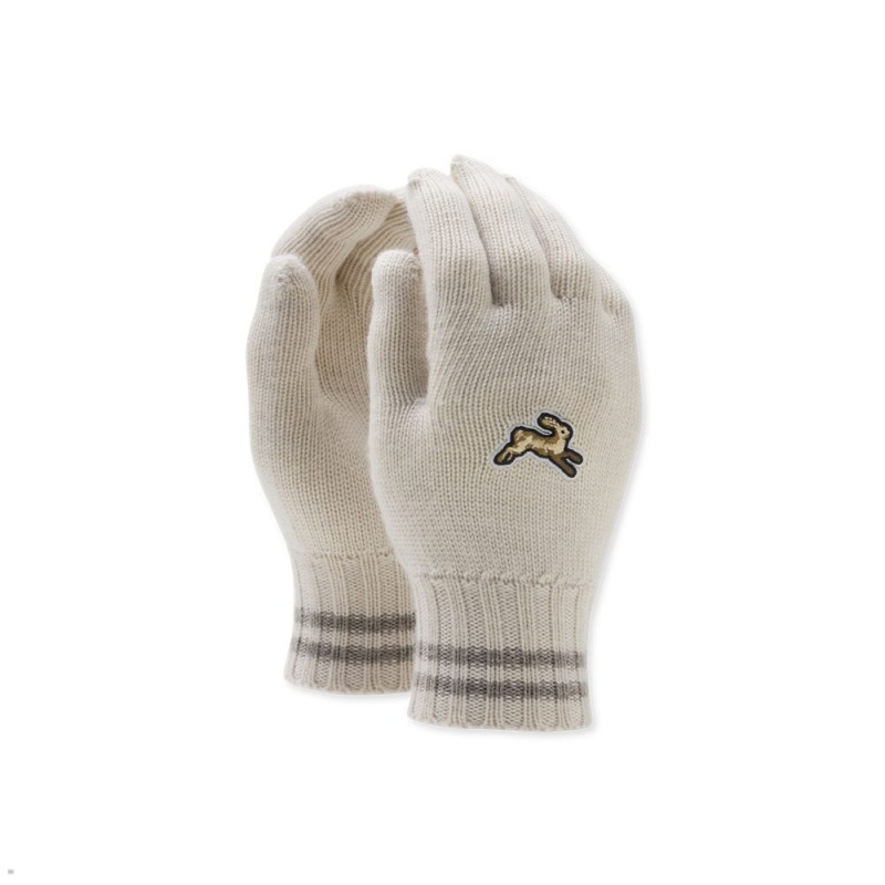 White Tracksmith Harrier Gloves | IAXNB-7312