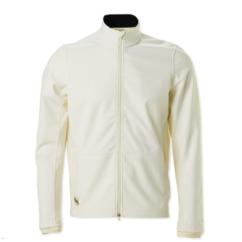 White Tracksmith NDO Men\'s Jacket | UTCNK-2784