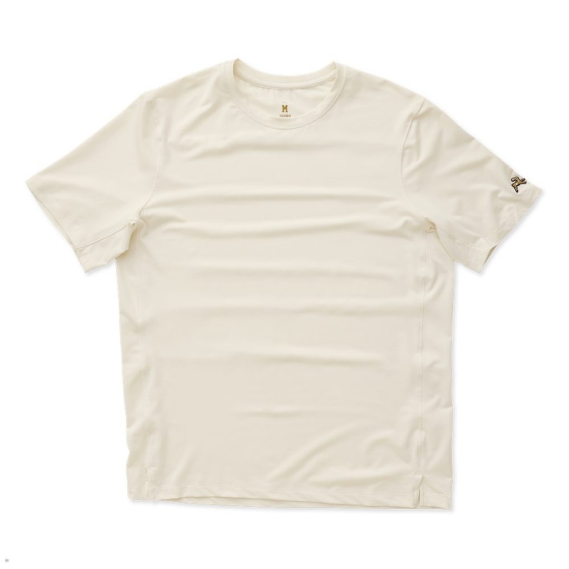 White Tracksmith Session Men\'s Tee | RCNHW-5683